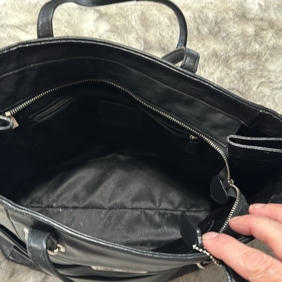 Black Coach Tote. - Picture 5 of 5